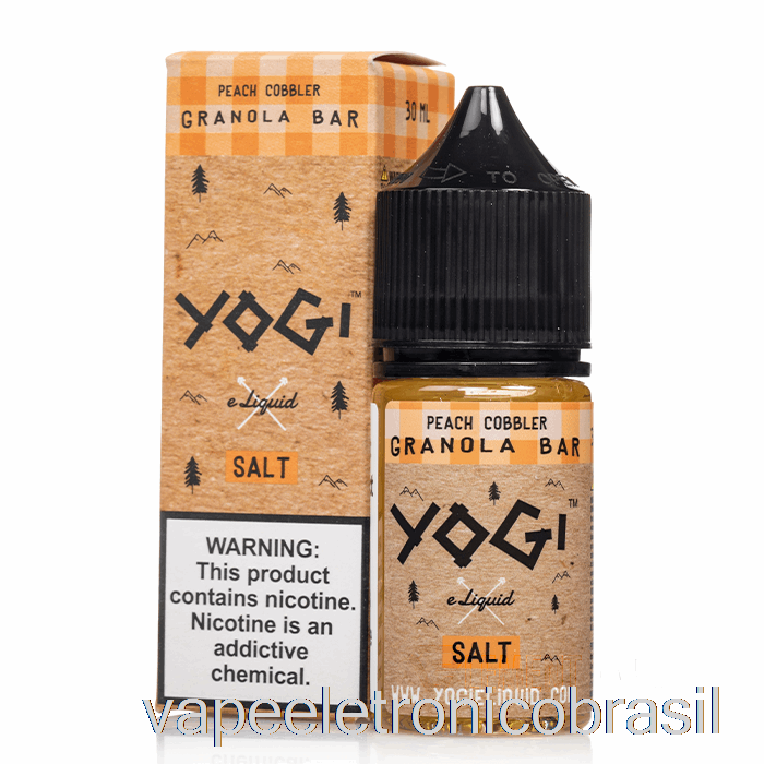 Barra De Granola Vape Eletronico Pêssego - Yogi Salts E-líquido - 30ml 35mg